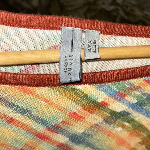 Anthropologie Bl>NK poncho size XS/s petite. Beautiful fall colors. EUC. Worn 1X - Picture 3 of 6